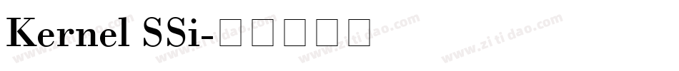 Kernel SSi字体转换